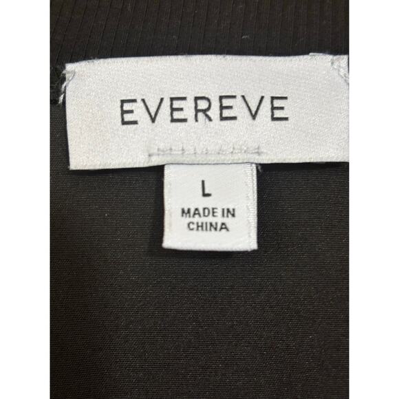 Evereve black wide leg jumpsuit, minimalist, effortless, elevated casual, travel - Picture 5 of 6